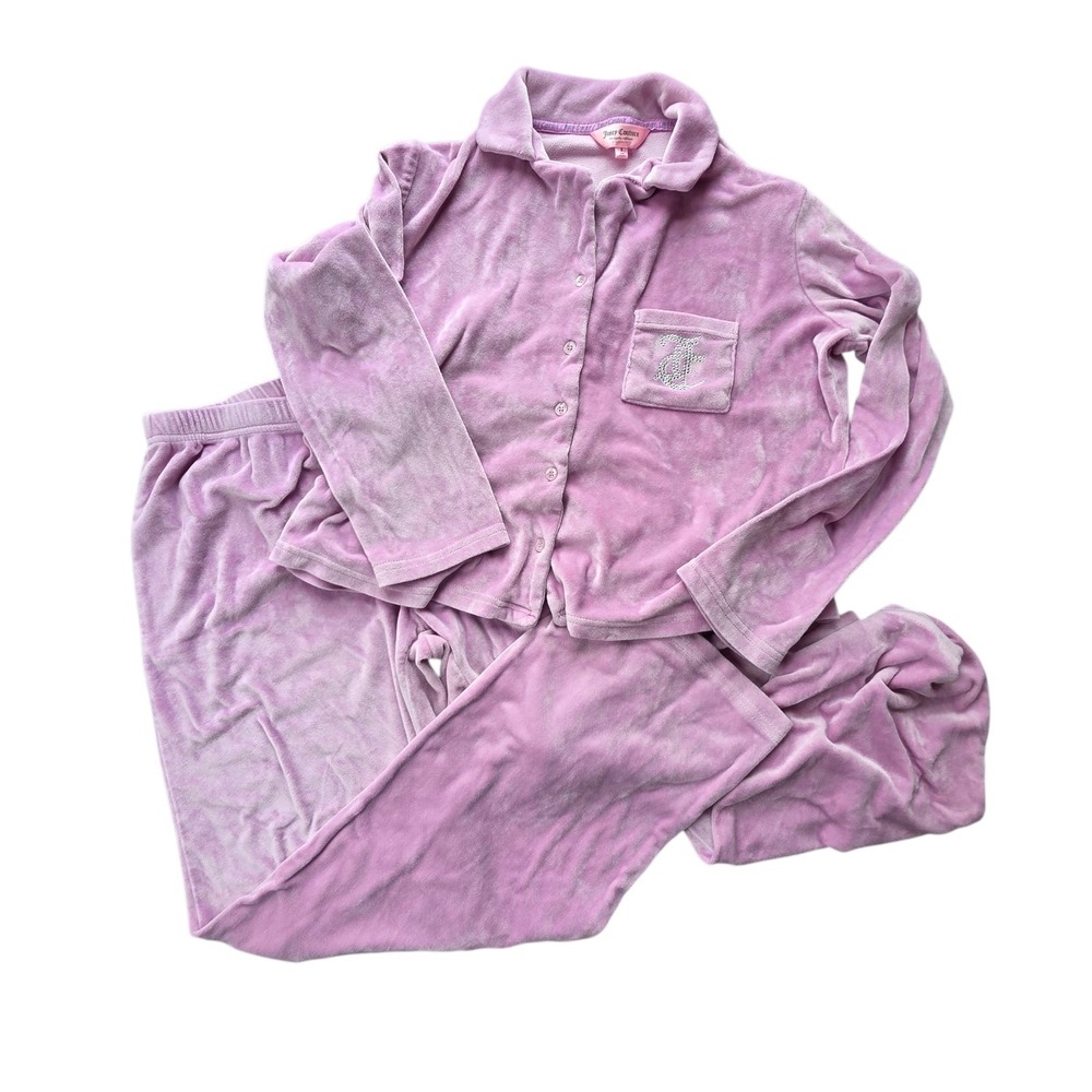 Vintage Y2K‎ Juicy Couture Womens 2 Piece Light Pink Lounge Set